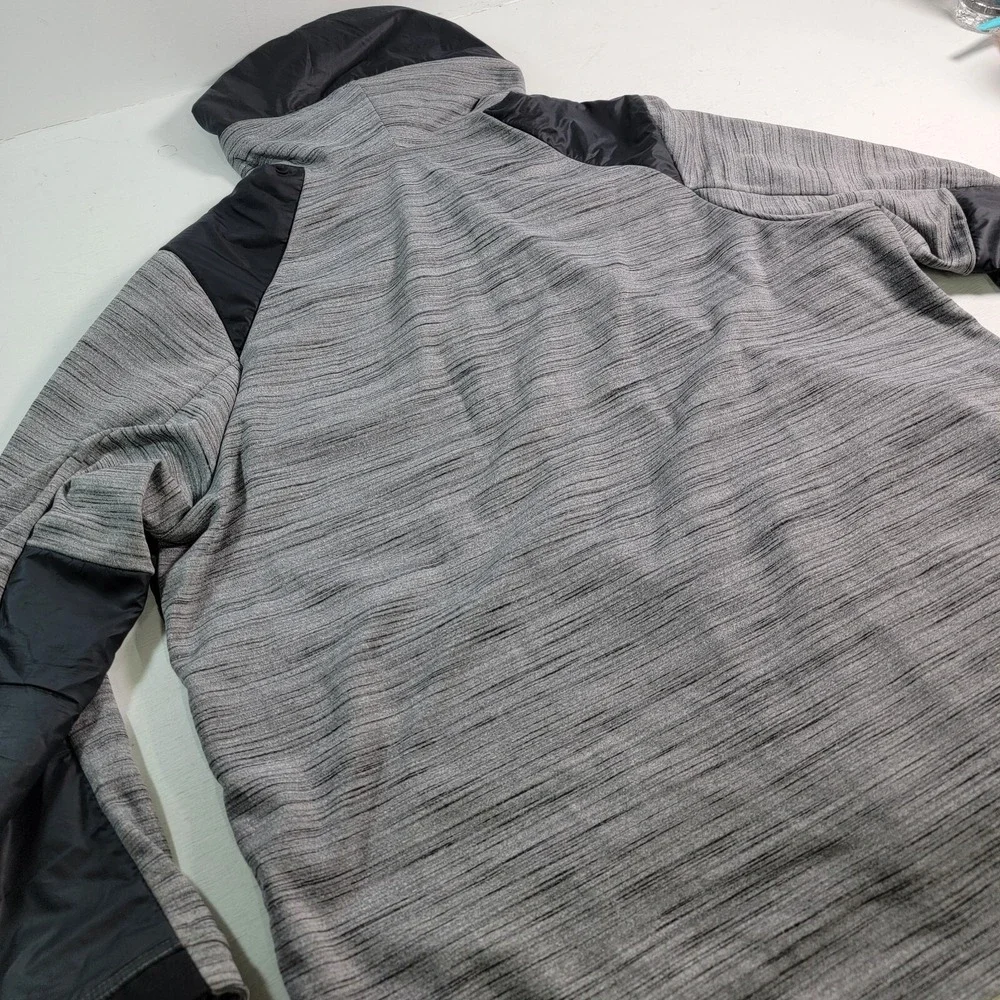 Nike Dri Fit Basketball Full Zip Hoodie Jacket Black Gray AQ4165-010 Men's 3XL‎